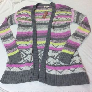 Long, cozy, cardigan sweater